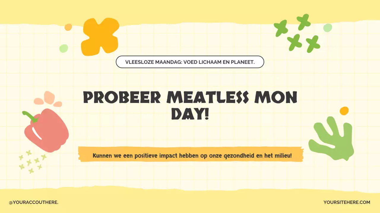 De schattige Meatless Monday-campagne van Yellow and Lotus