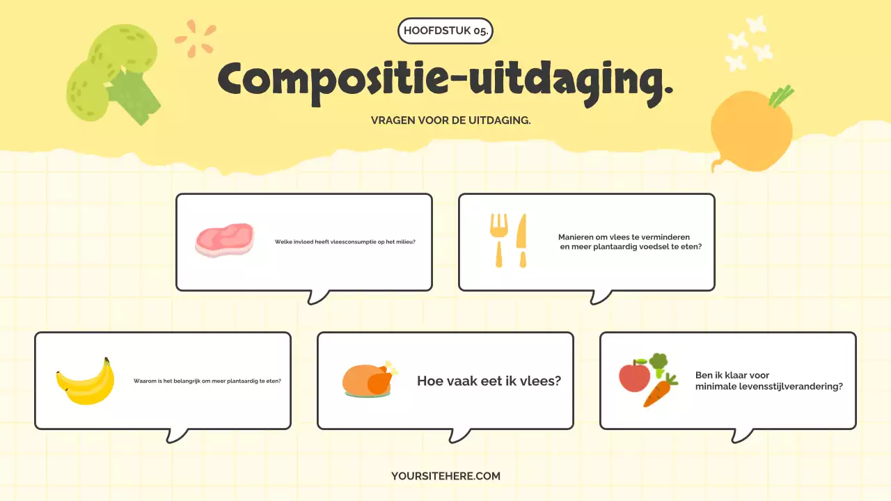 De schattige Meatless Monday-campagne van Yellow and Lotus