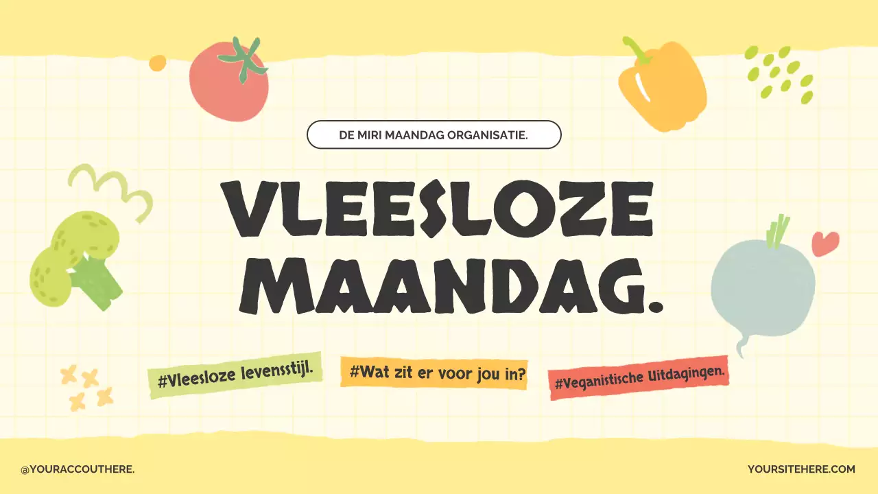 De schattige Meatless Monday-campagne van Yellow and Lotus