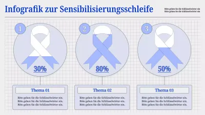 blaues und graues Basic-Band zur Bewusstseinsschärfung