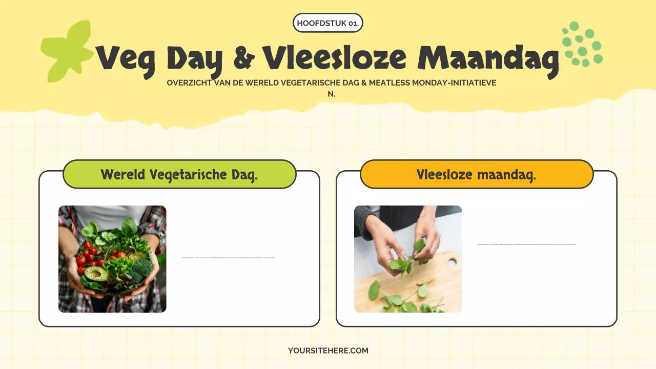 De schattige Meatless Monday-campagne van Yellow and Lotus