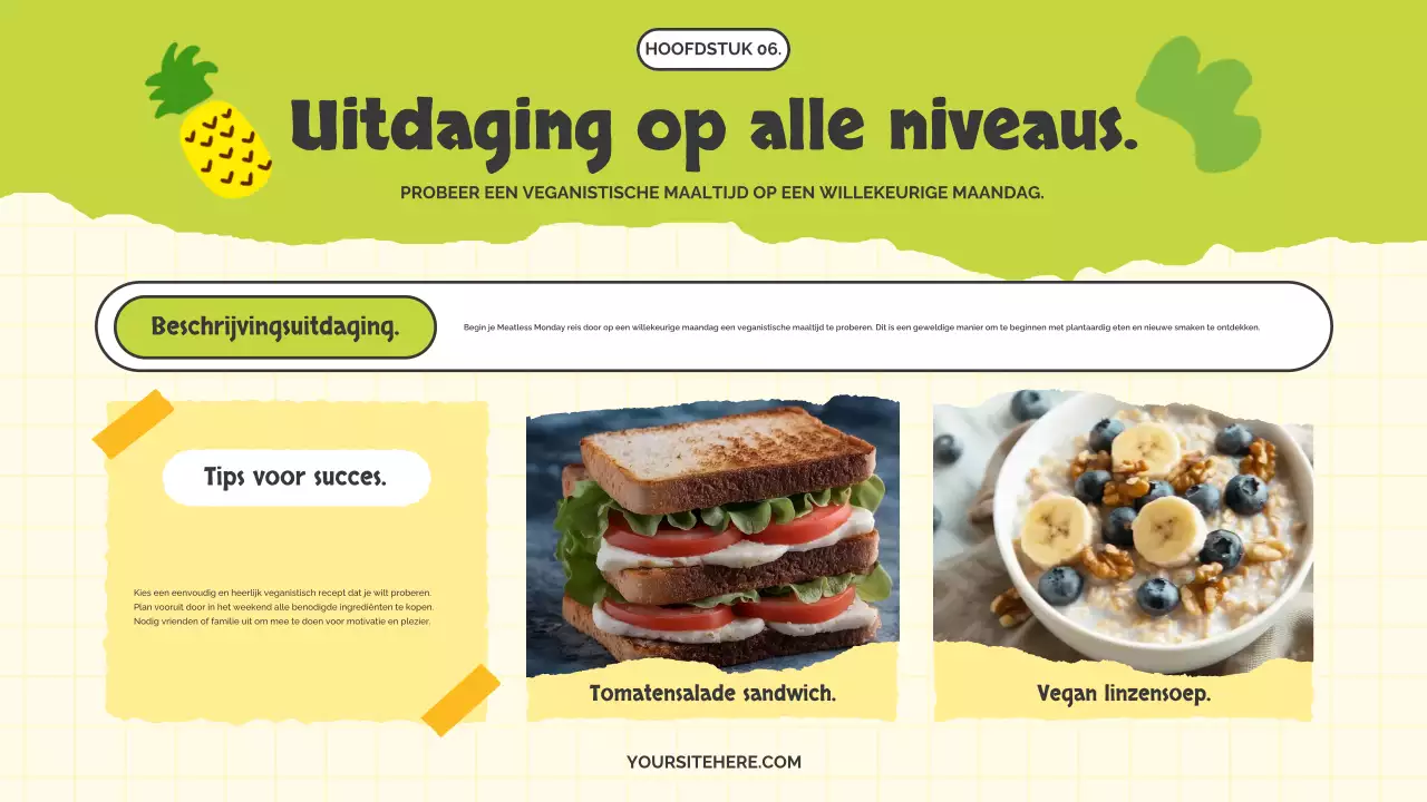 De schattige Meatless Monday-campagne van Yellow and Lotus