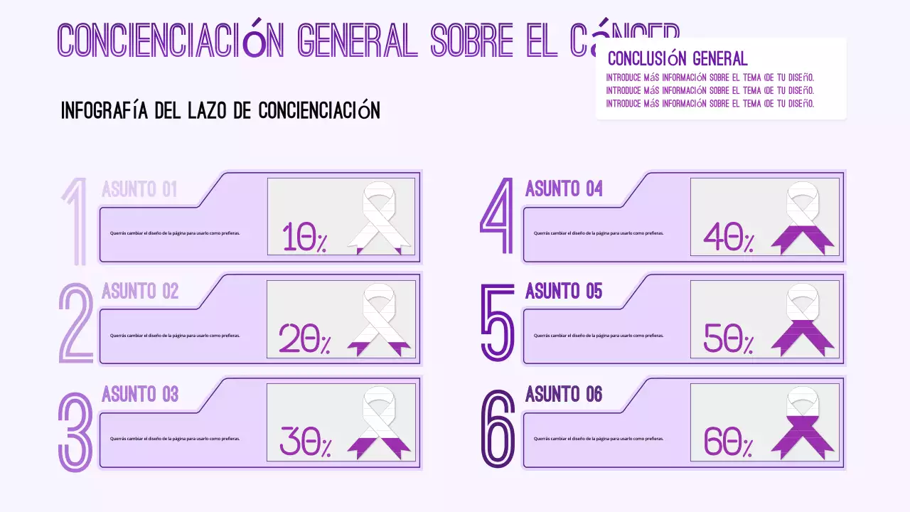 púrpura minimalista información general sobre el cáncer