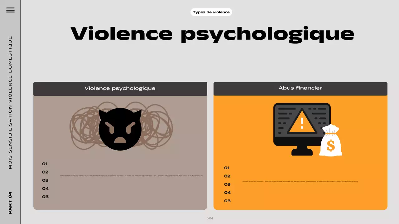 Ressources en noir et violet pour la journée moderne de sensibilisation à la violence domestique