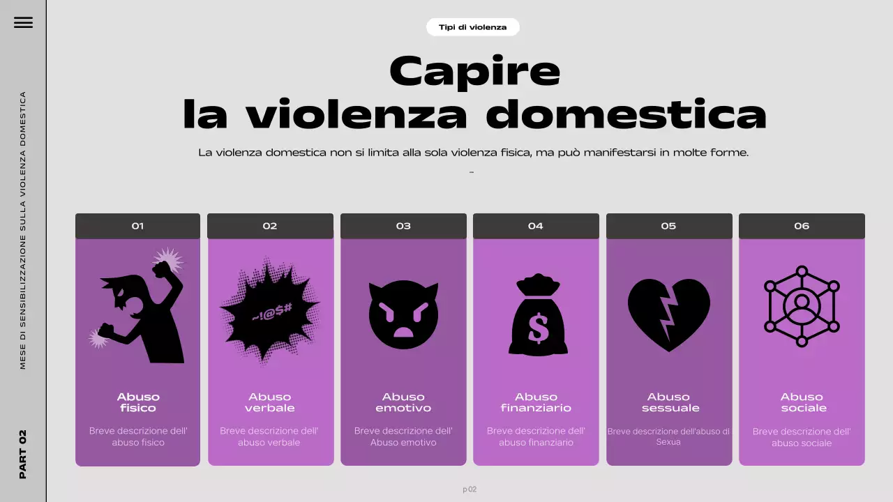 Risorse per la Giornata della consapevolezza della violenza domestica moderna in nero e viola