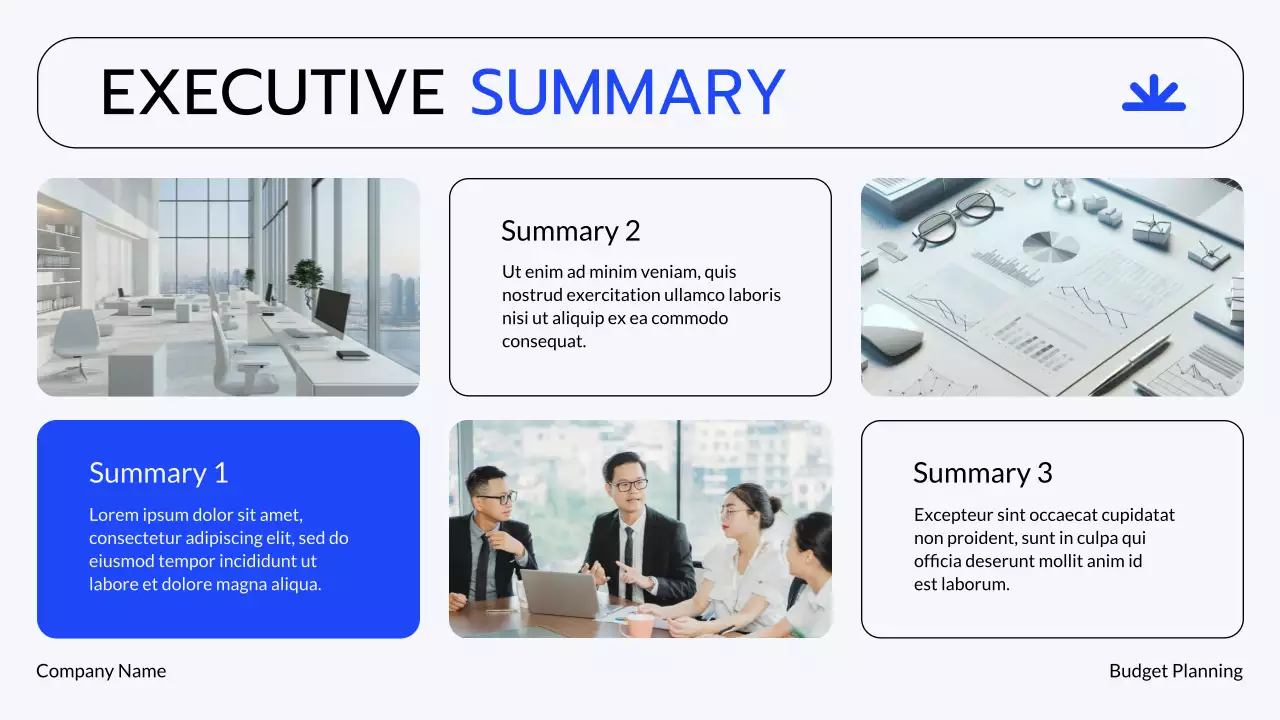 Blue Grey Modern Financial Planning Presentation