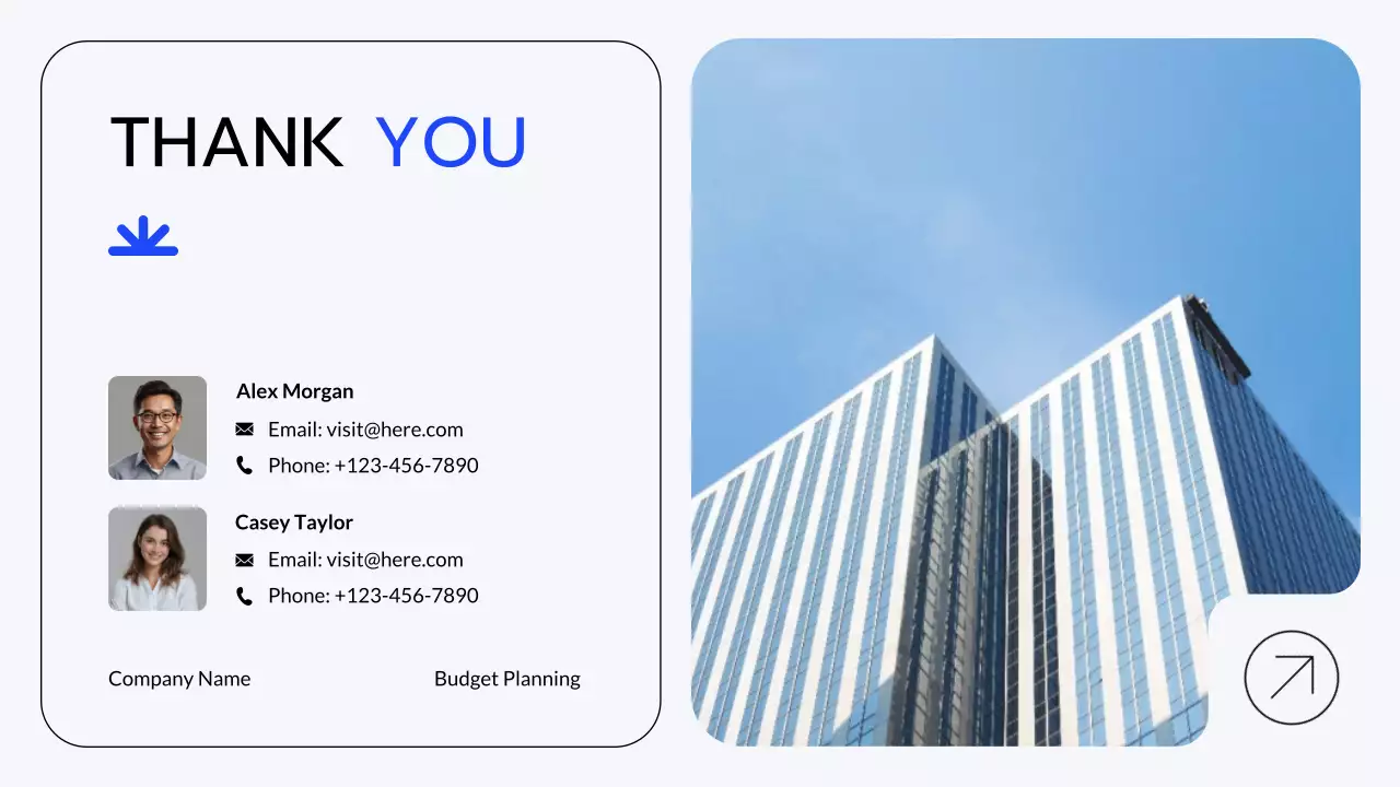 Blue Grey Modern Financial Planning Presentation