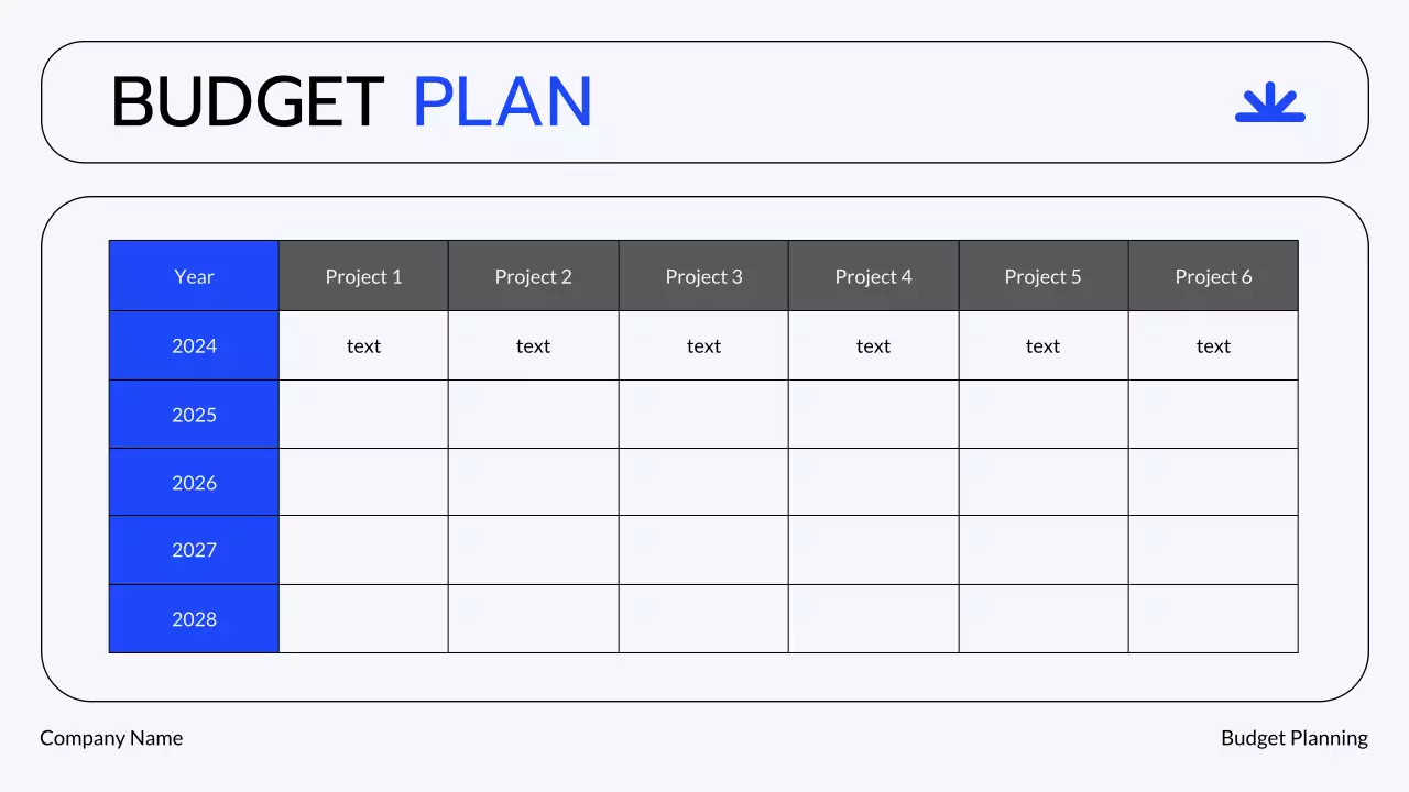 Blue Grey Modern Financial Planning Presentation