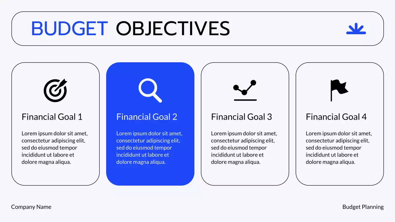 Blue Grey Modern Financial Planning Presentation
