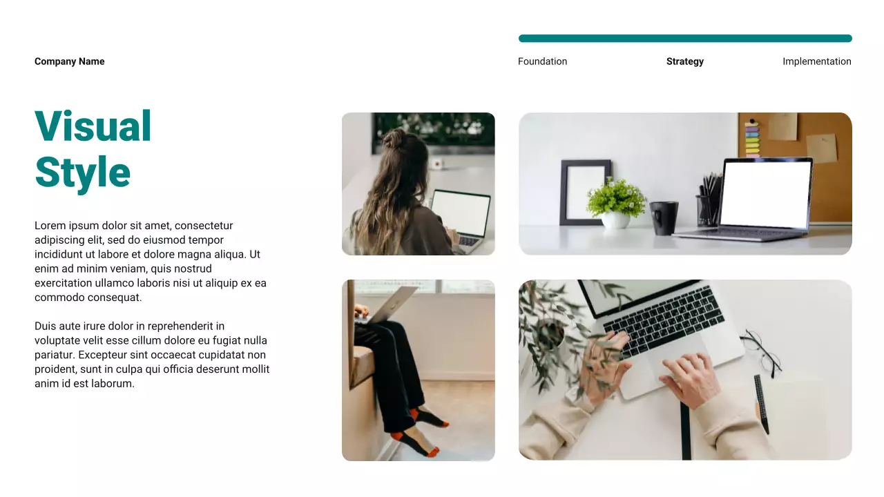 Teal Modern Minimalist Content Marketing Plan Presentation