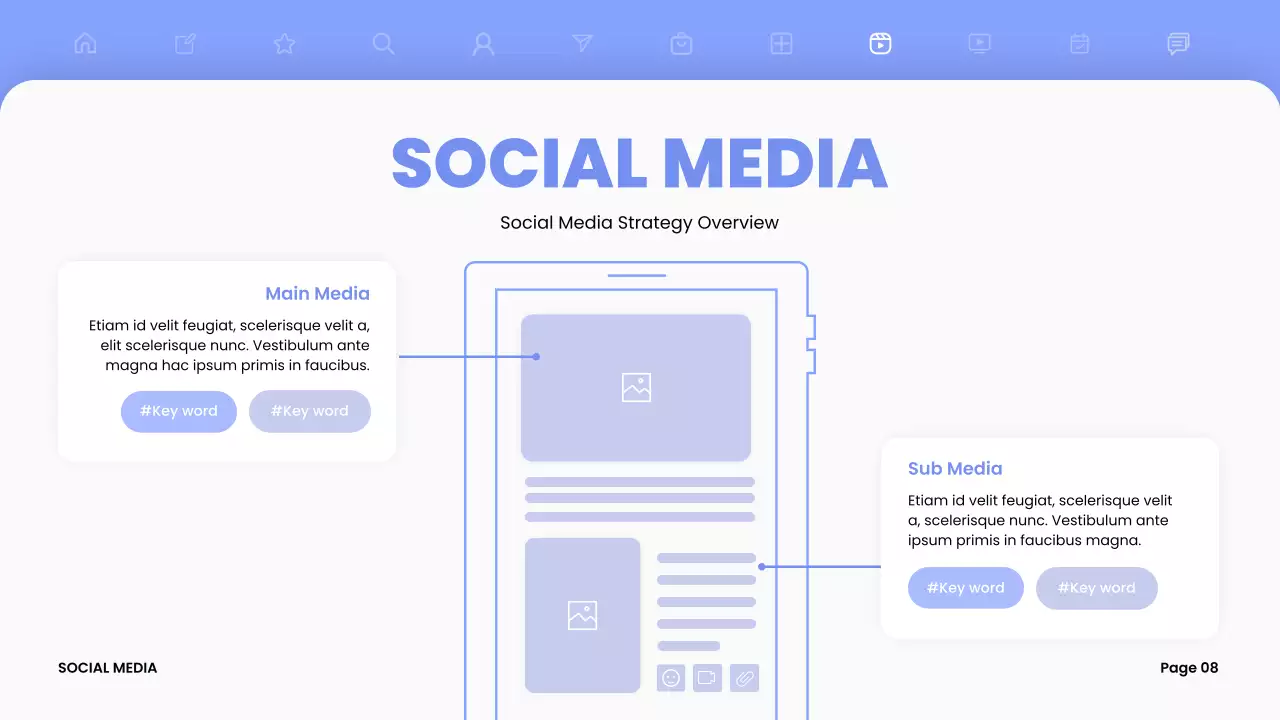 Blue Modern Marketing Presentation Instagram Post