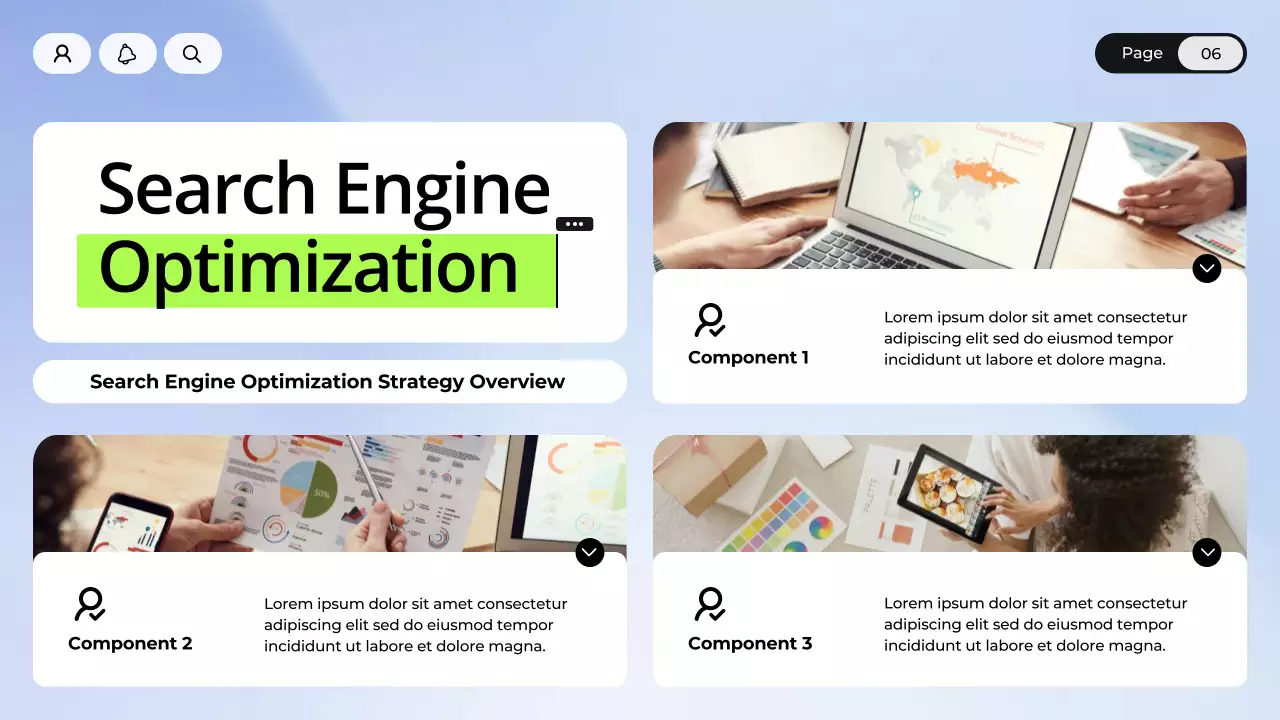 Blue and White Digital Marketing Presentation