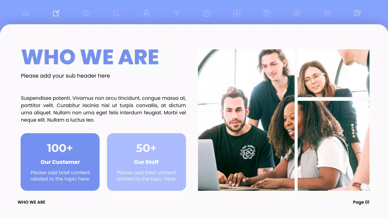 Blue Modern Marketing Presentation Instagram Post