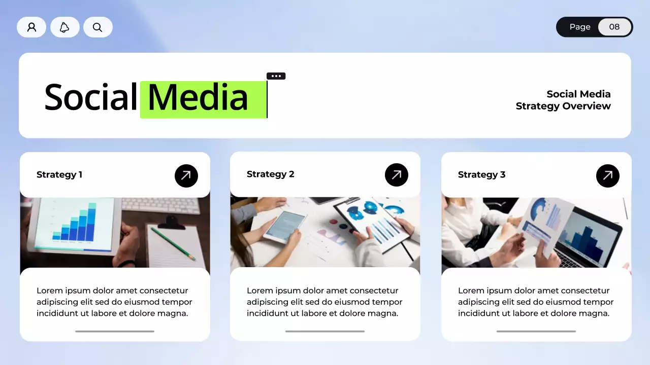 Blue and White Digital Marketing Presentation