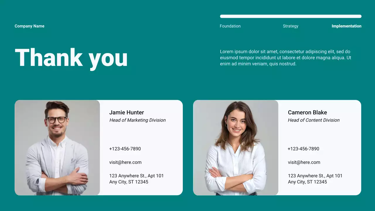 Teal Modern Minimalist Content Marketing Plan Presentation