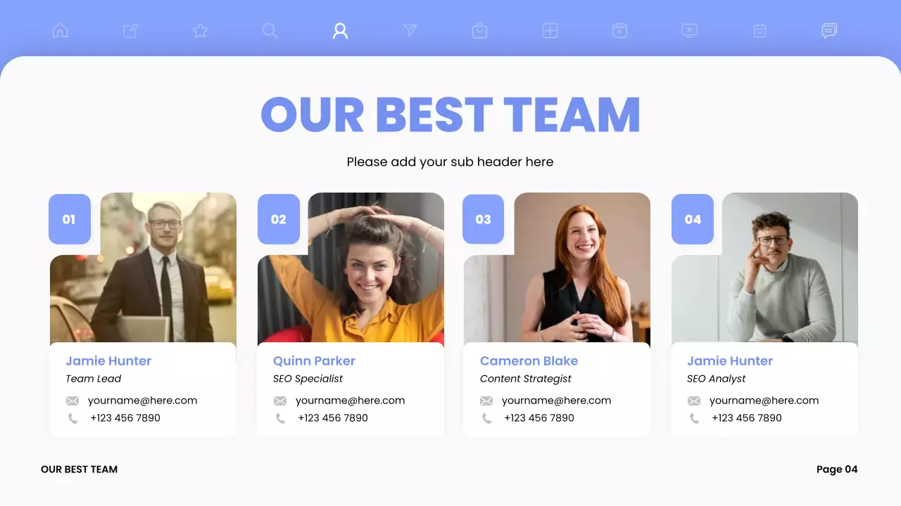 Blue Modern Marketing Presentation Instagram Post