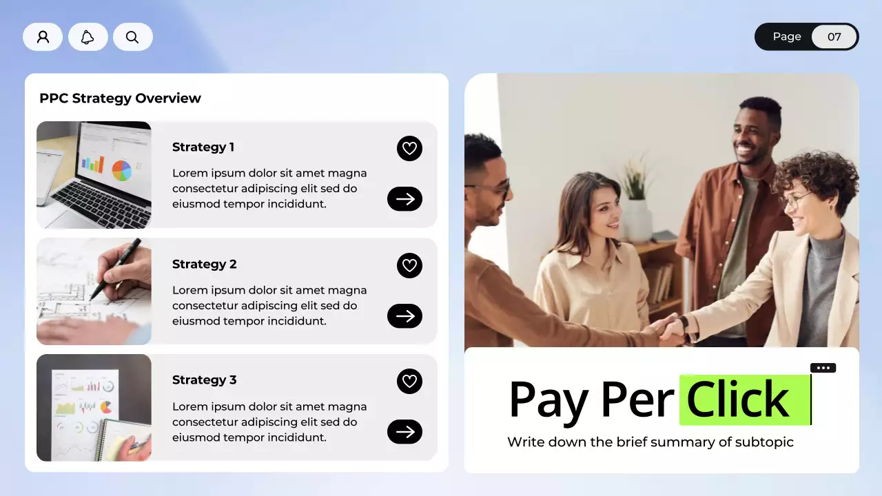 Blue and White Digital Marketing Presentation