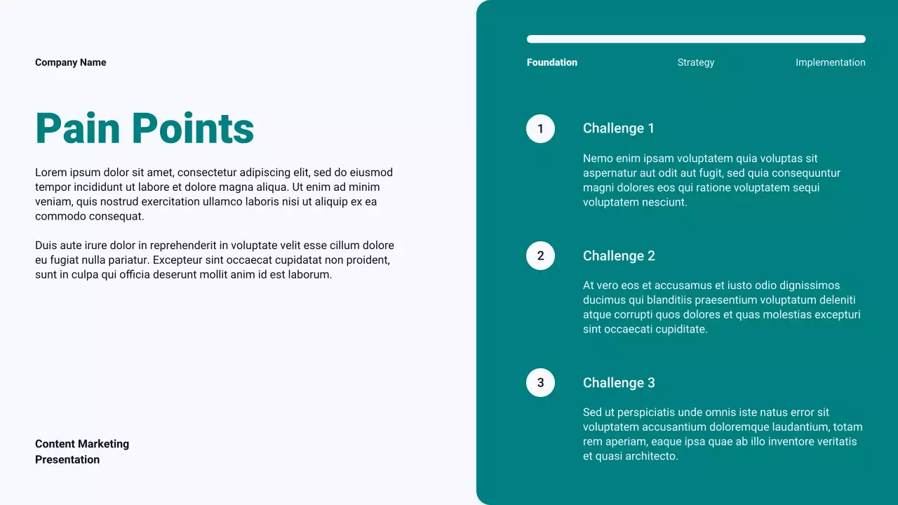 Teal Modern Minimalist Content Marketing Plan Presentation