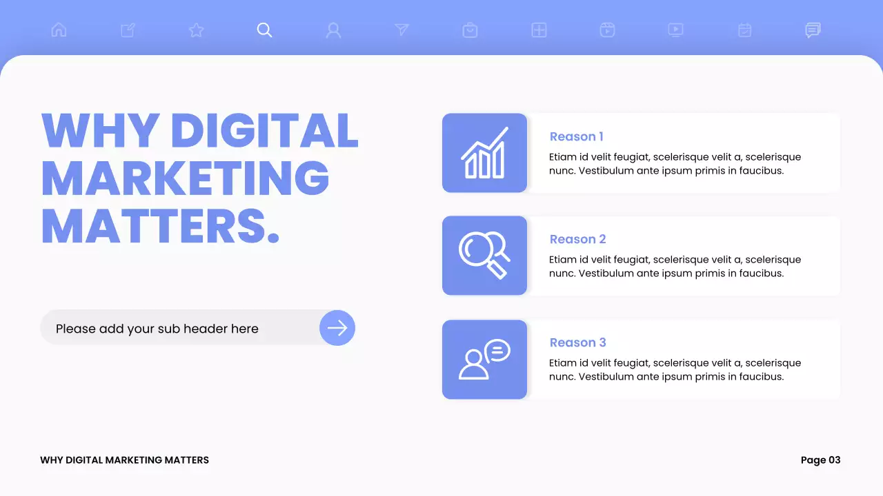 Blue Modern Marketing Presentation Instagram Post