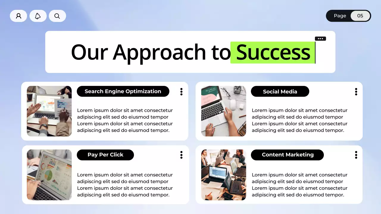 Blue and White Digital Marketing Presentation