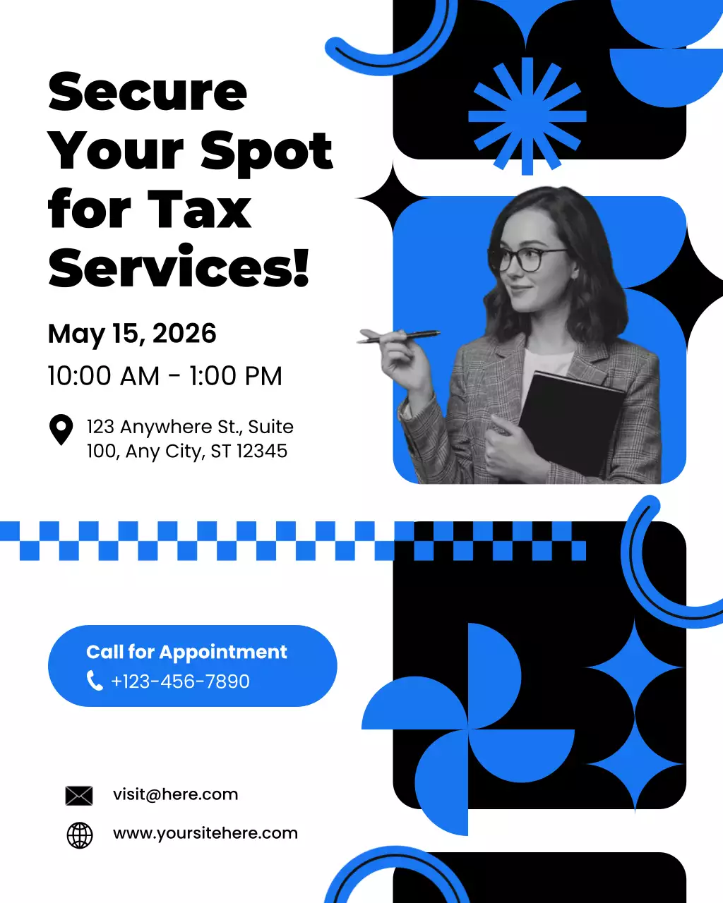 Orange and Green Modern Tax Promotion Instagram Post