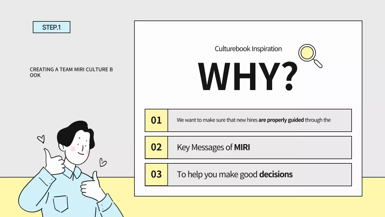 Um guia para um livro de cultura empresarial simples, cinzento e amarelo