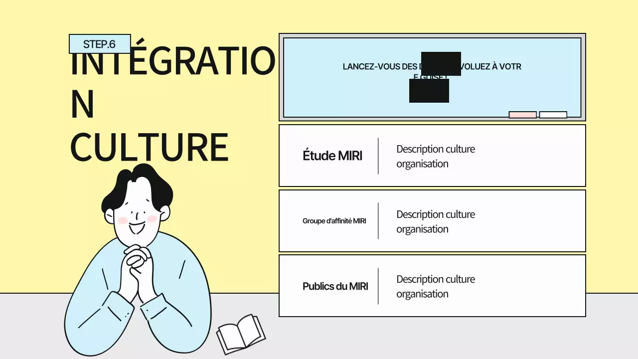 Un guide pour une culture d'entreprise simple en gris et jaune