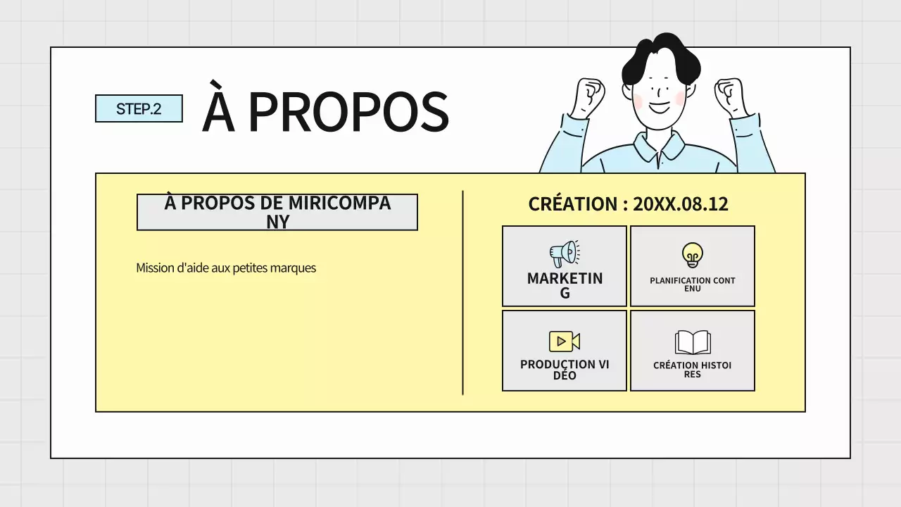 Un guide pour une culture d'entreprise simple en gris et jaune