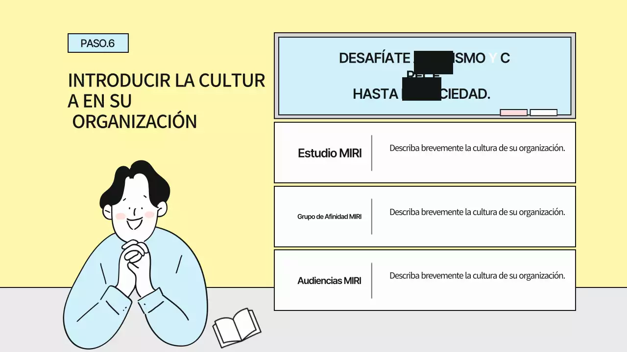 Guía para un sencillo libro de cultura empresarial gris y amarillo