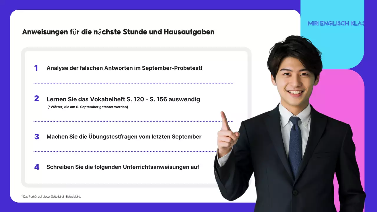 Blue Simple English Unterrichtsleitfaden