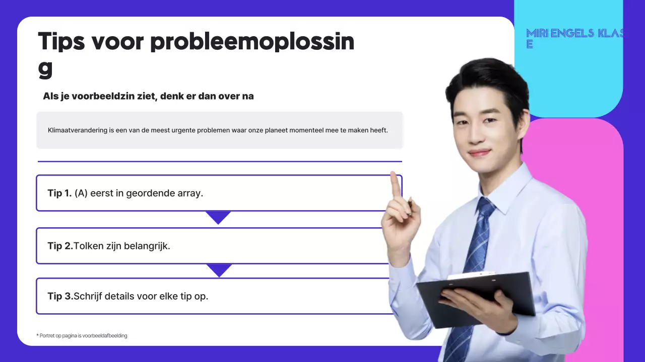 Blauwe eenvoudige Engelse onderwijsgids