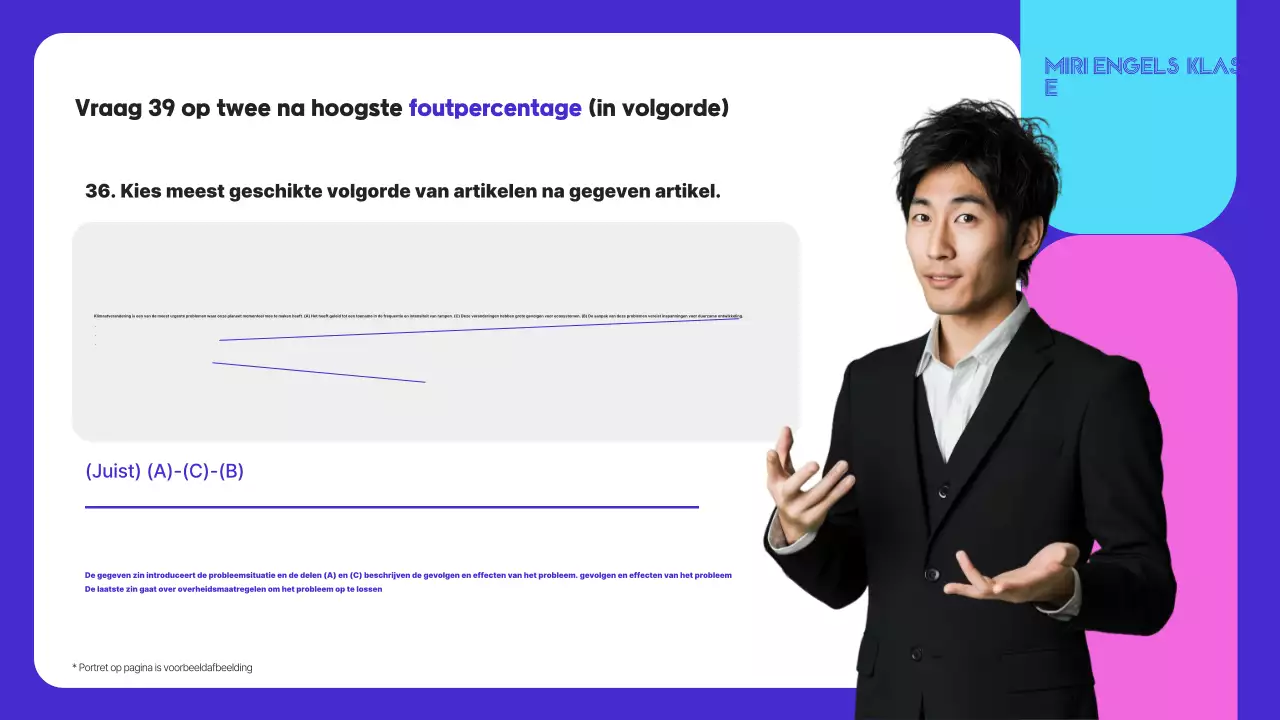 Blauwe eenvoudige Engelse onderwijsgids