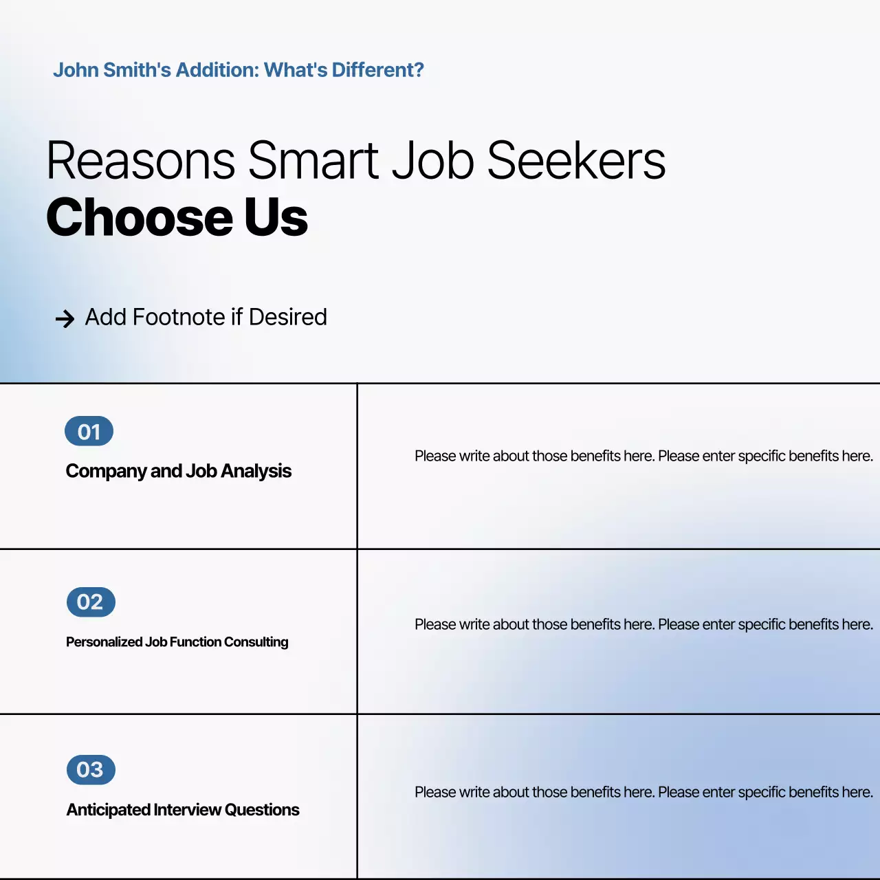 Promote a gray and blue, clean editing specialist course