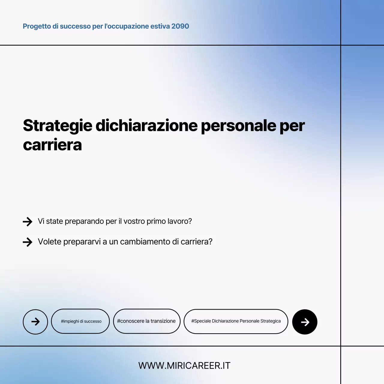 Promuovete le offerte specializzate in editing grigio e blu e pulito