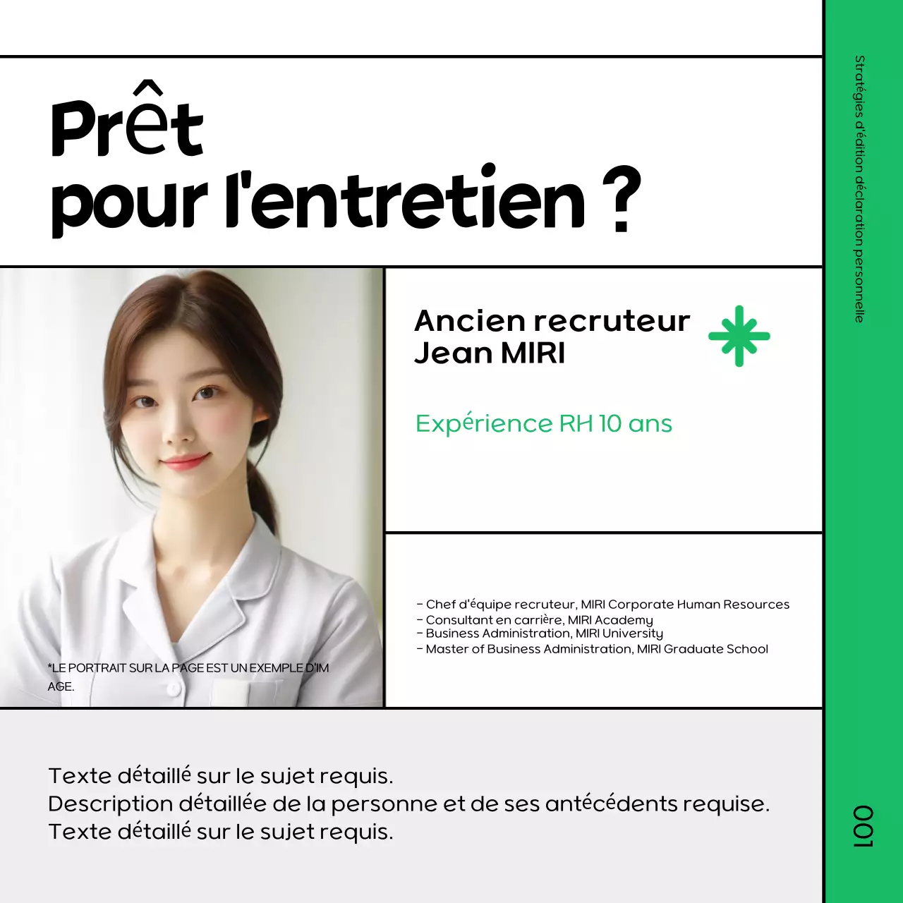 Promouvoir un cours de révision vert et noir simple et rapide