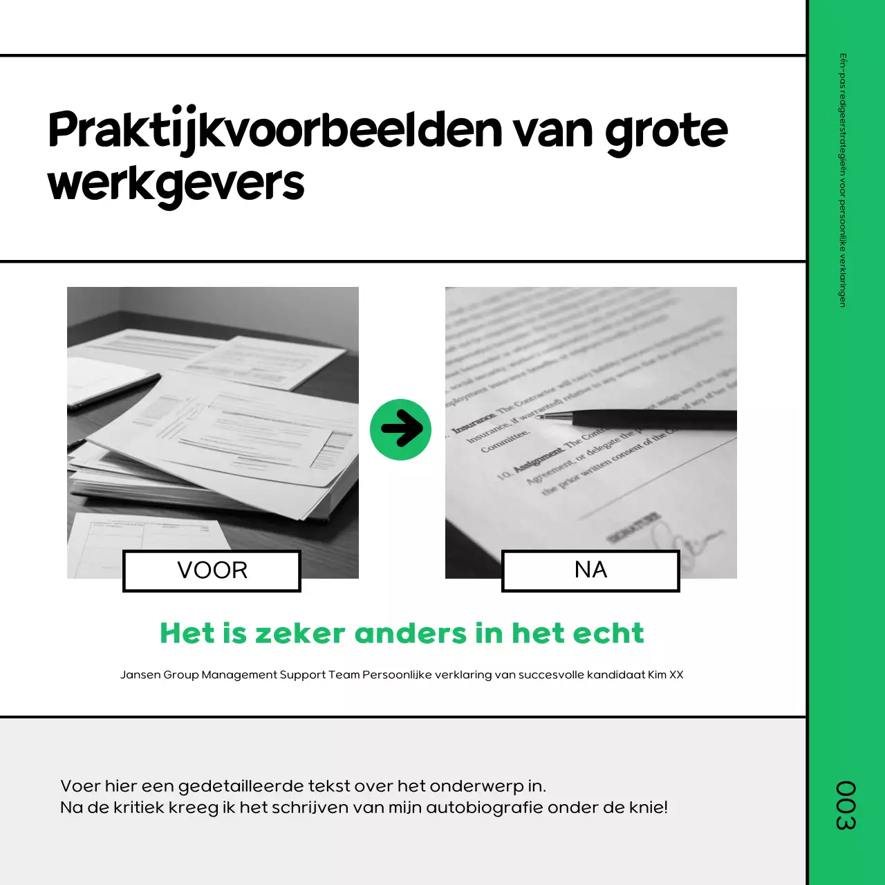 Een eenvoudige groene en zwarte revisie spoedcursus promoten