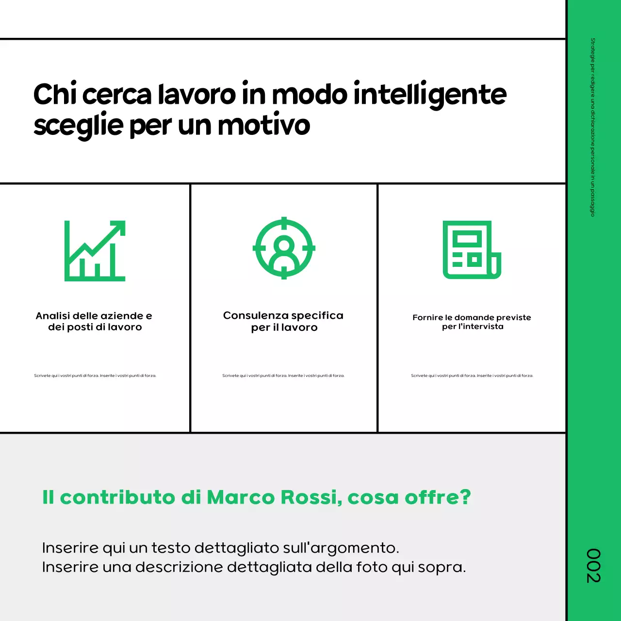 Promuovere un semplice corso intensivo di revisione verde e nero