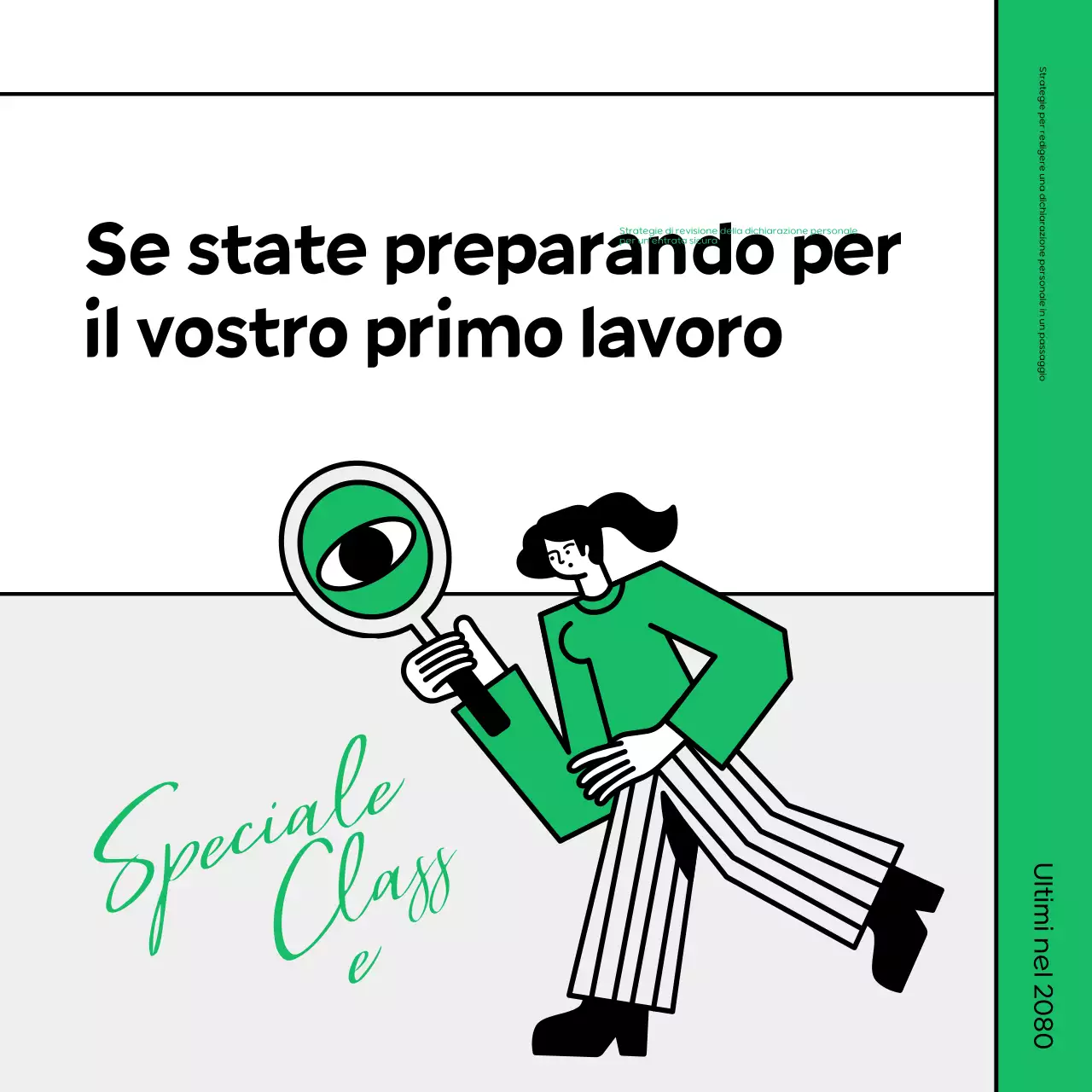 Promuovere un semplice corso intensivo di revisione verde e nero