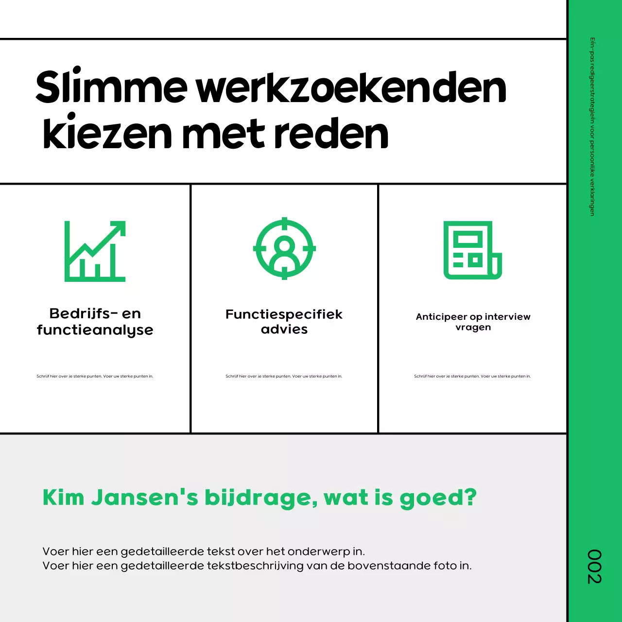 Een eenvoudige groene en zwarte revisie spoedcursus promoten