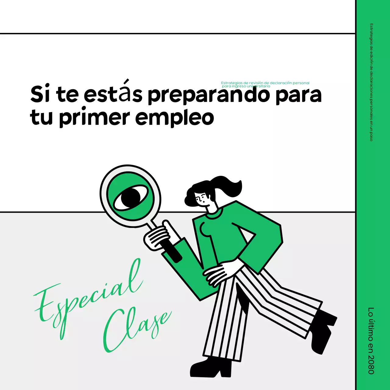 Promover un sencillo curso intensivo de repaso verde y negro