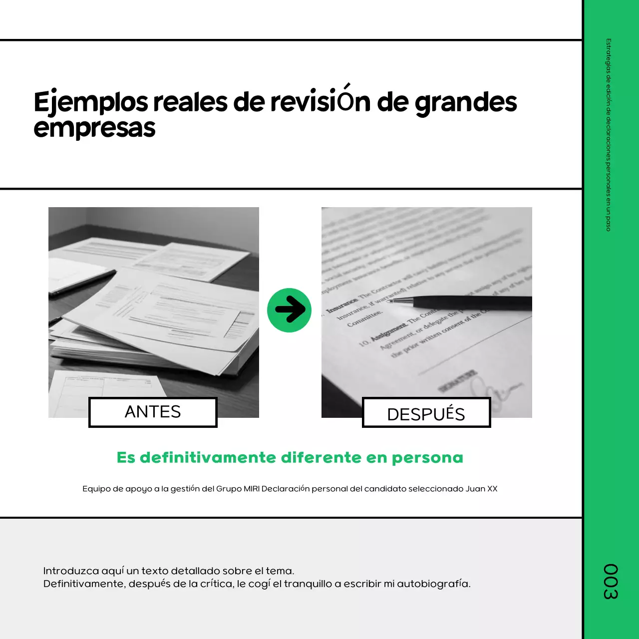 Promover un sencillo curso intensivo de repaso verde y negro