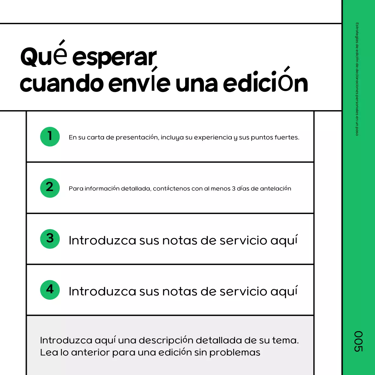 Promover un sencillo curso intensivo de repaso verde y negro