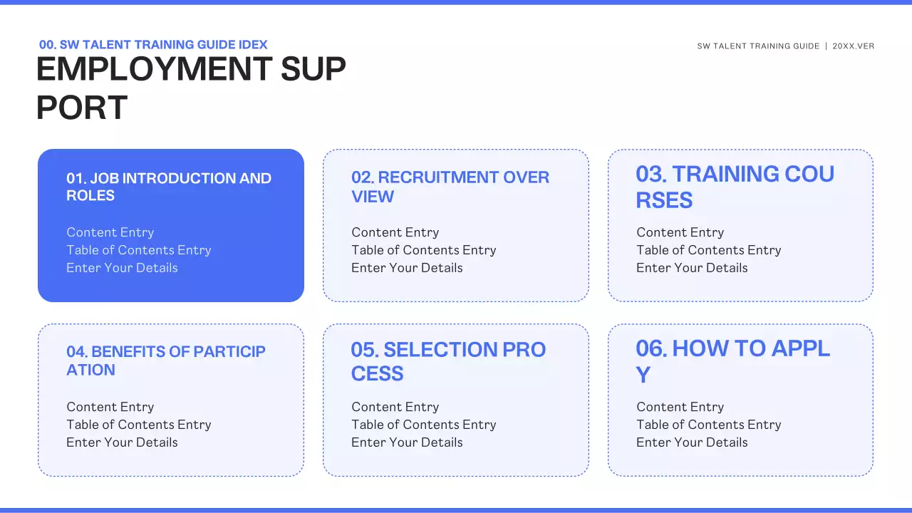 Blue Modern Trainee Recruitment Announcement