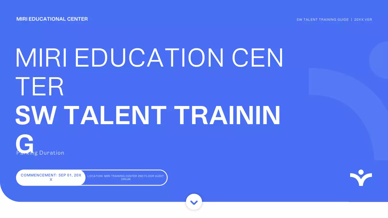 Blue Modern Trainee Recruitment Announcement
