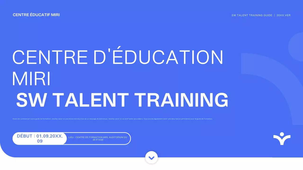 Recrutement de stagiaires Blue Modern