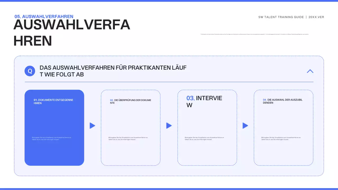 Blue Modern Trainee Recruitment