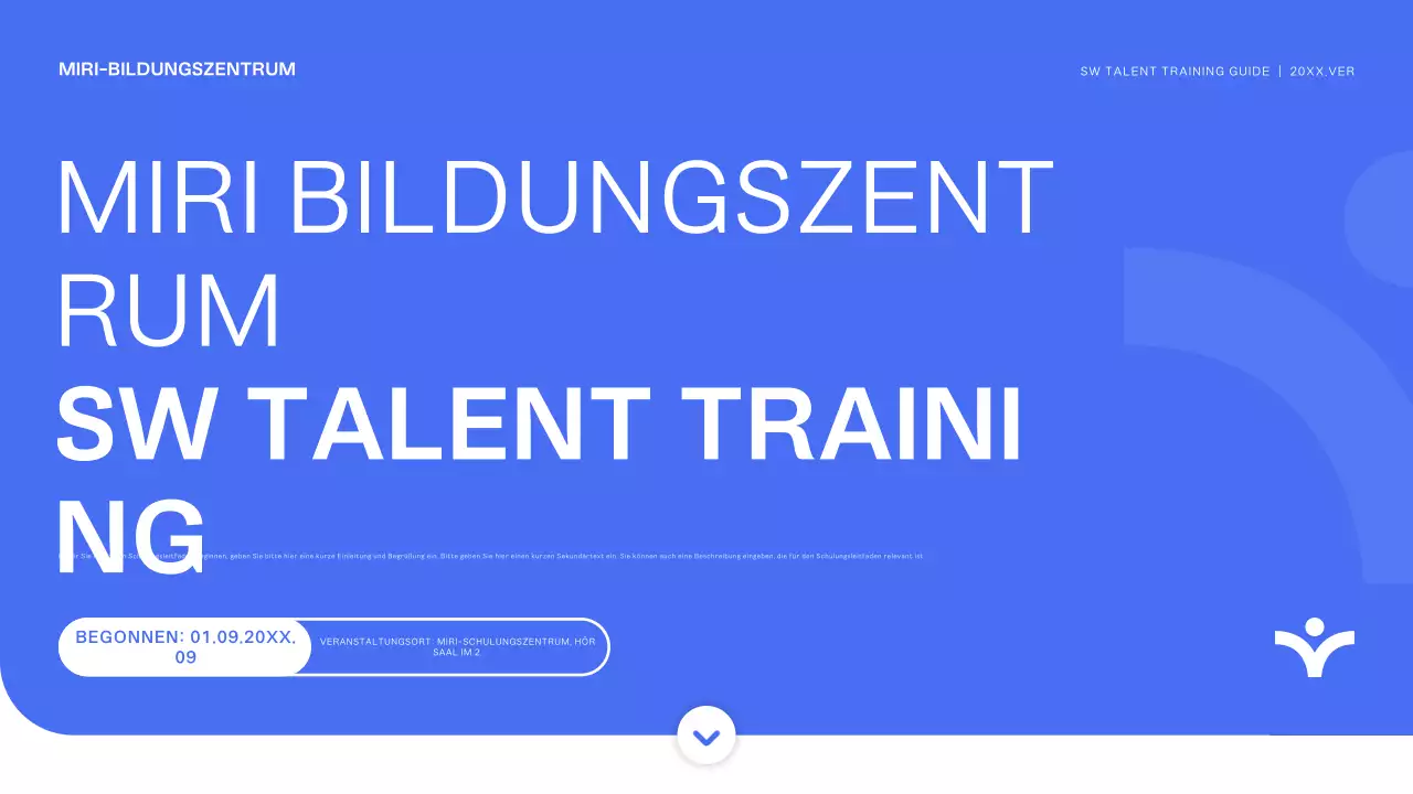 Blue Modern Trainee Recruitment