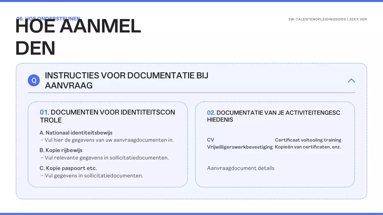 Blue Modern Stagiair Werving