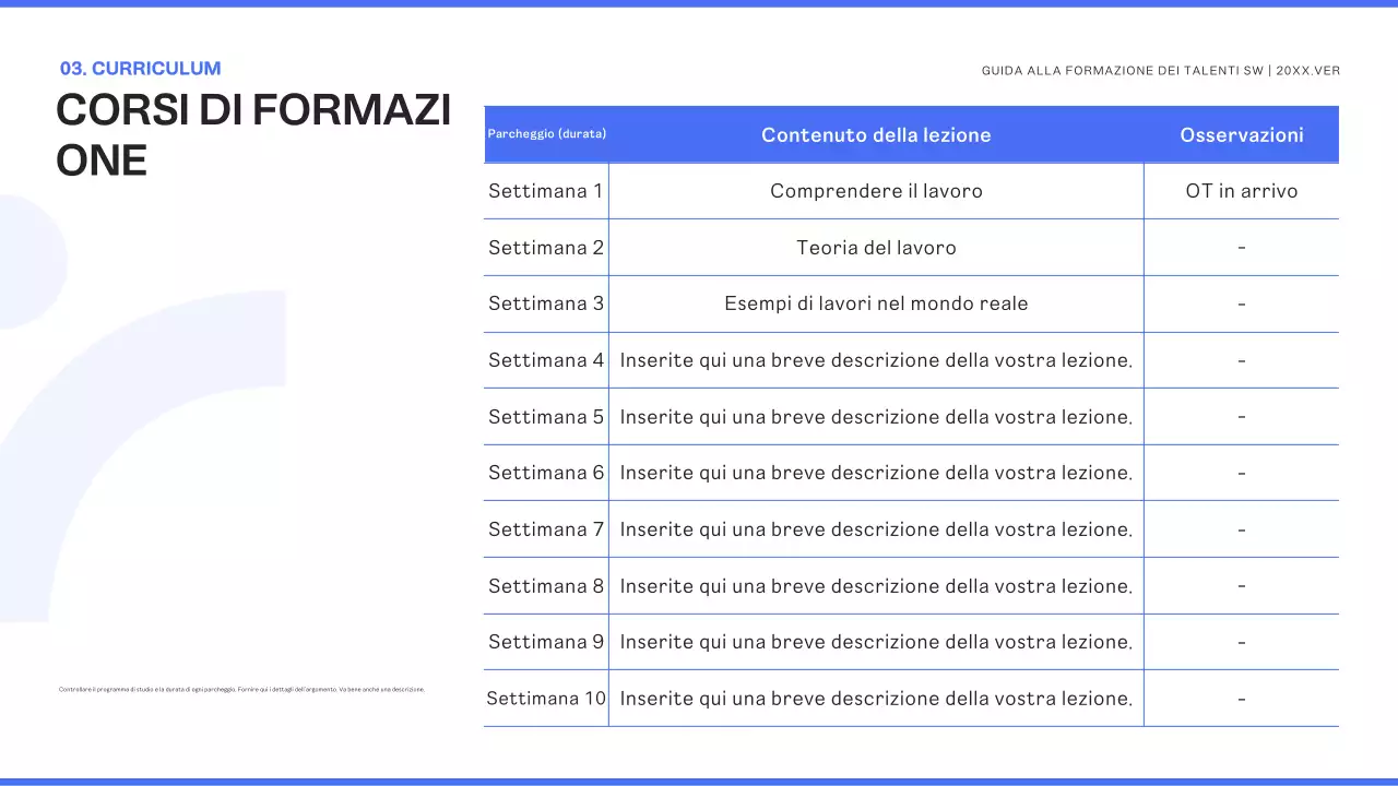 Reclutamento apprendisti blu moderno