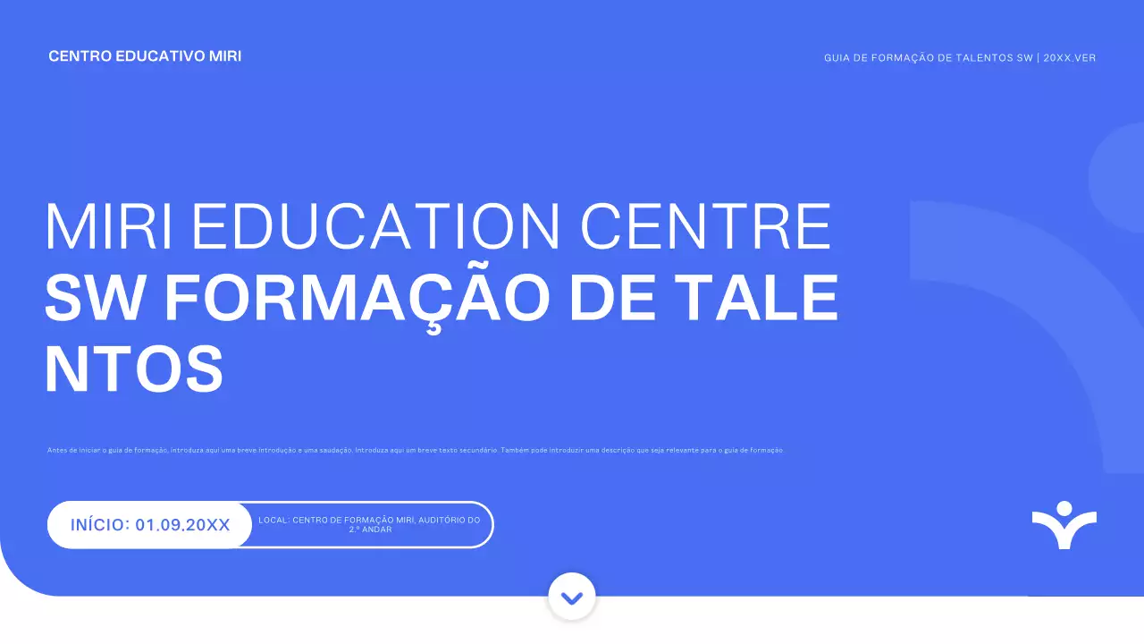 Blue Modern Trainee Recruitment